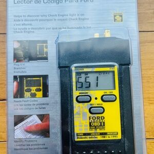 Ford OBD1 Code Reader in Yellow and Black